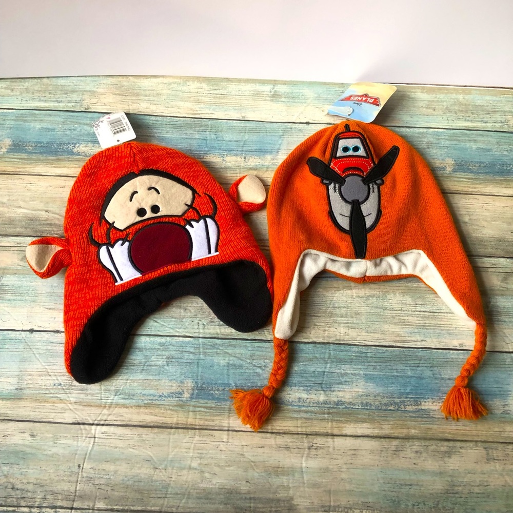 Disney Tiger and Dusty Snow hat set-2 hats Toddler Size